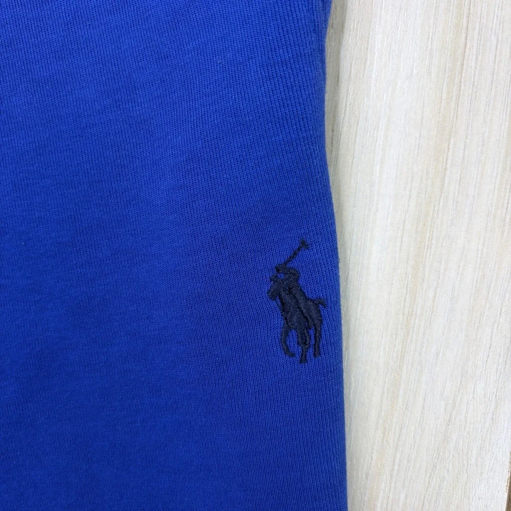 Polo Ralph Lauren Double Knit Jogger Sweatpants Mens Size Medium Blue